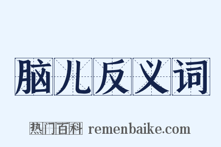 脑儿反义词是什么意思的图片